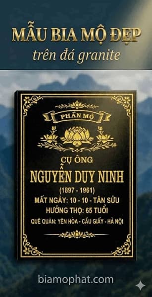 Xưởng Khắc Bia Mộ Đẹp Tại Hưng Yên