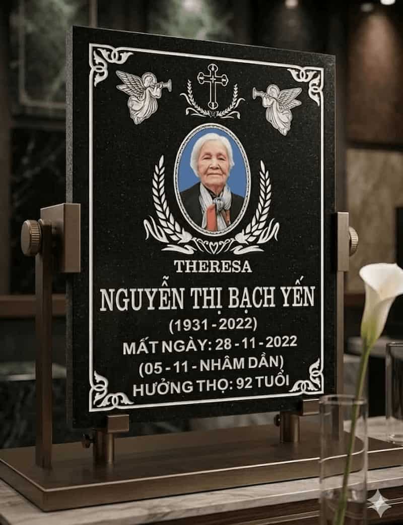 Mẫu Bia Mộ Công Giáo - CG01