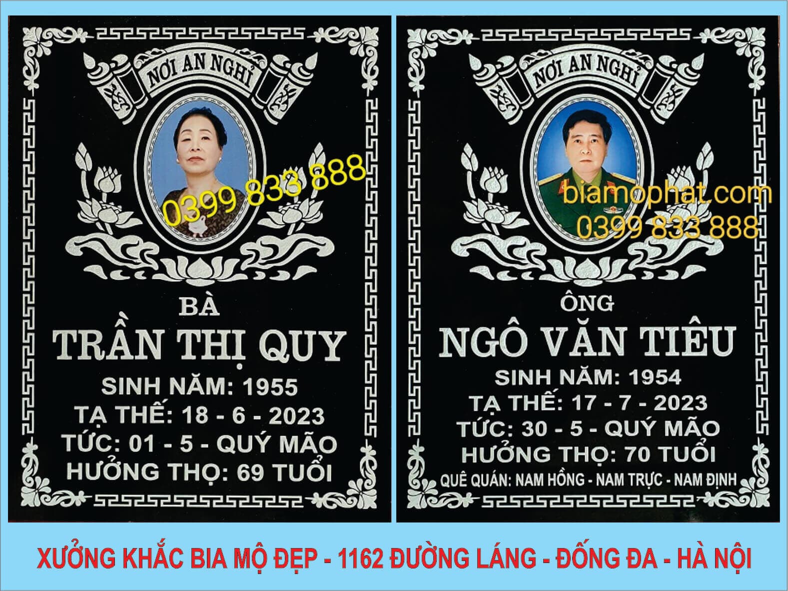 Mẫu Bia Mộ - CA01
