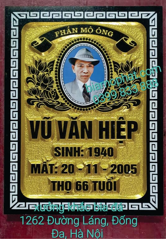 Bia Mộ Chữ Nổi 3D01