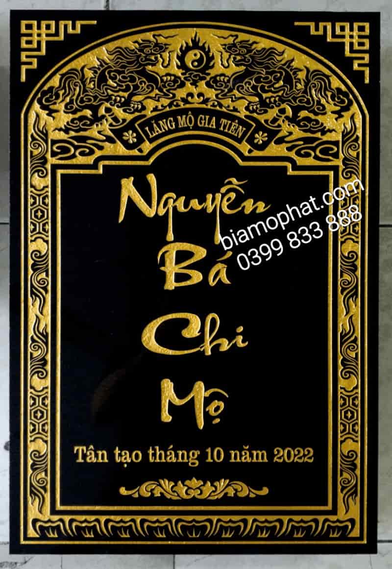 Mẫu Bia Lăng Mộ