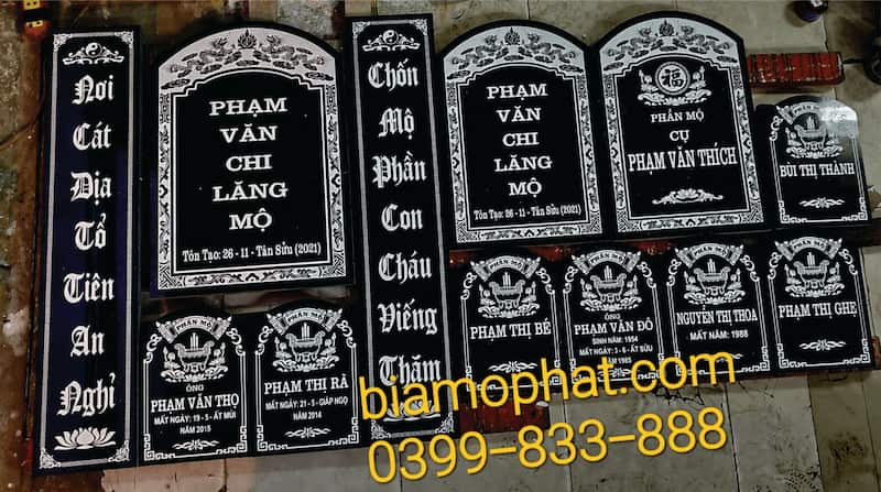 Mẫu Bia Lăng Họ Đẹp