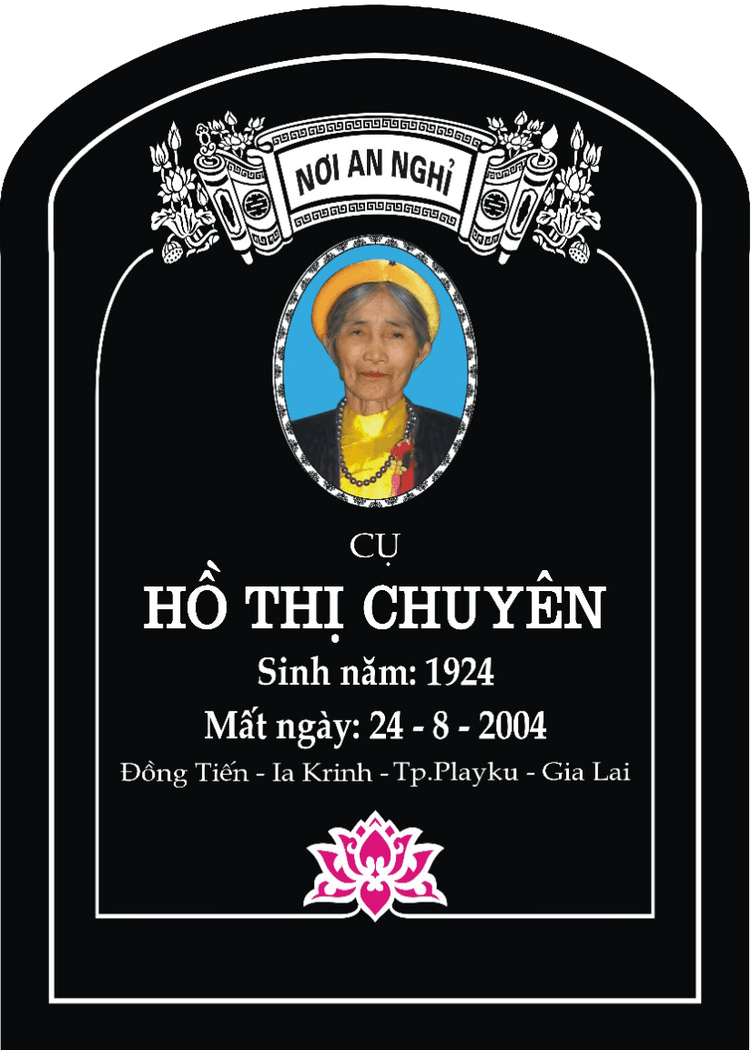 Mẫu bia mộ 12