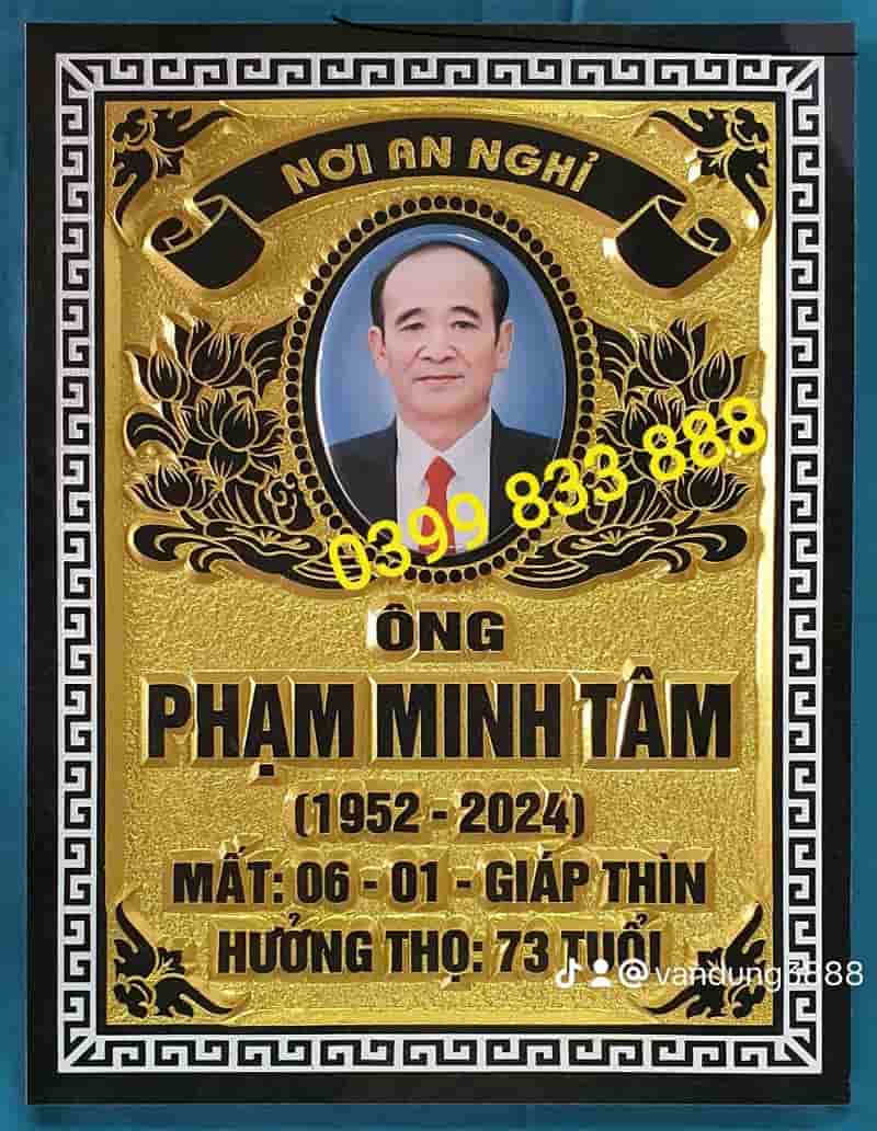 Mẫu Bia Mộ  Chữ Nổi 3D - 11