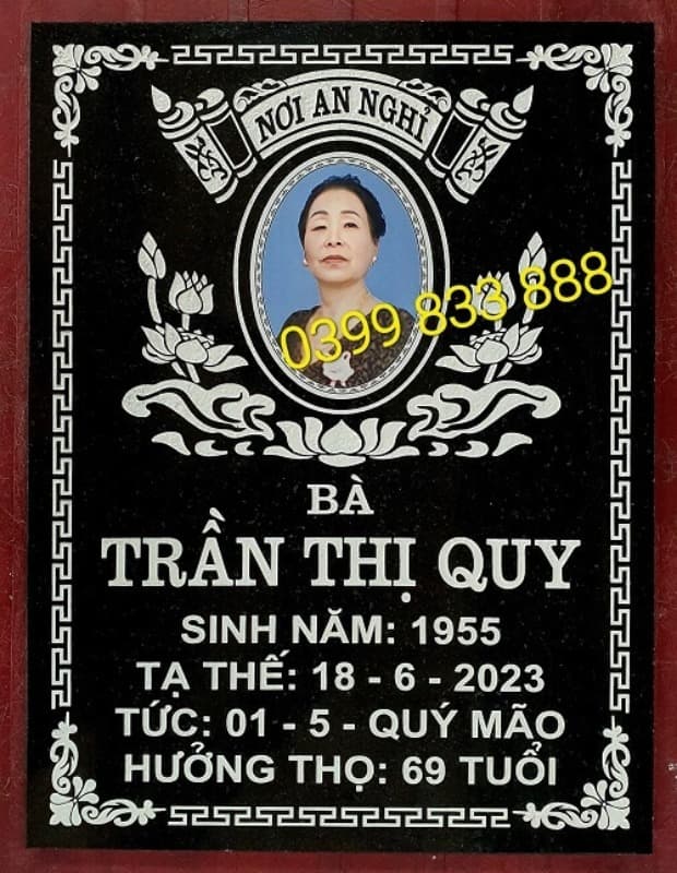 Mẫu Bia Mộ - CA01