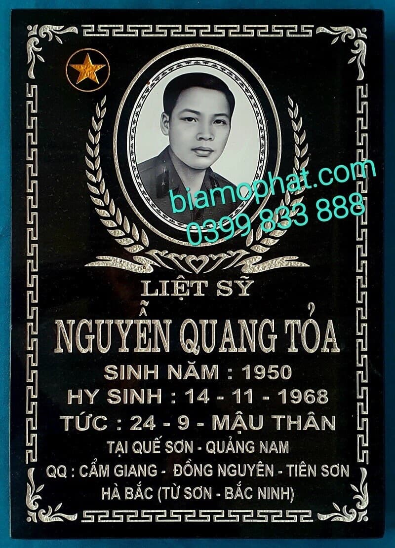 Mẫu bia mộ liệt sĩ